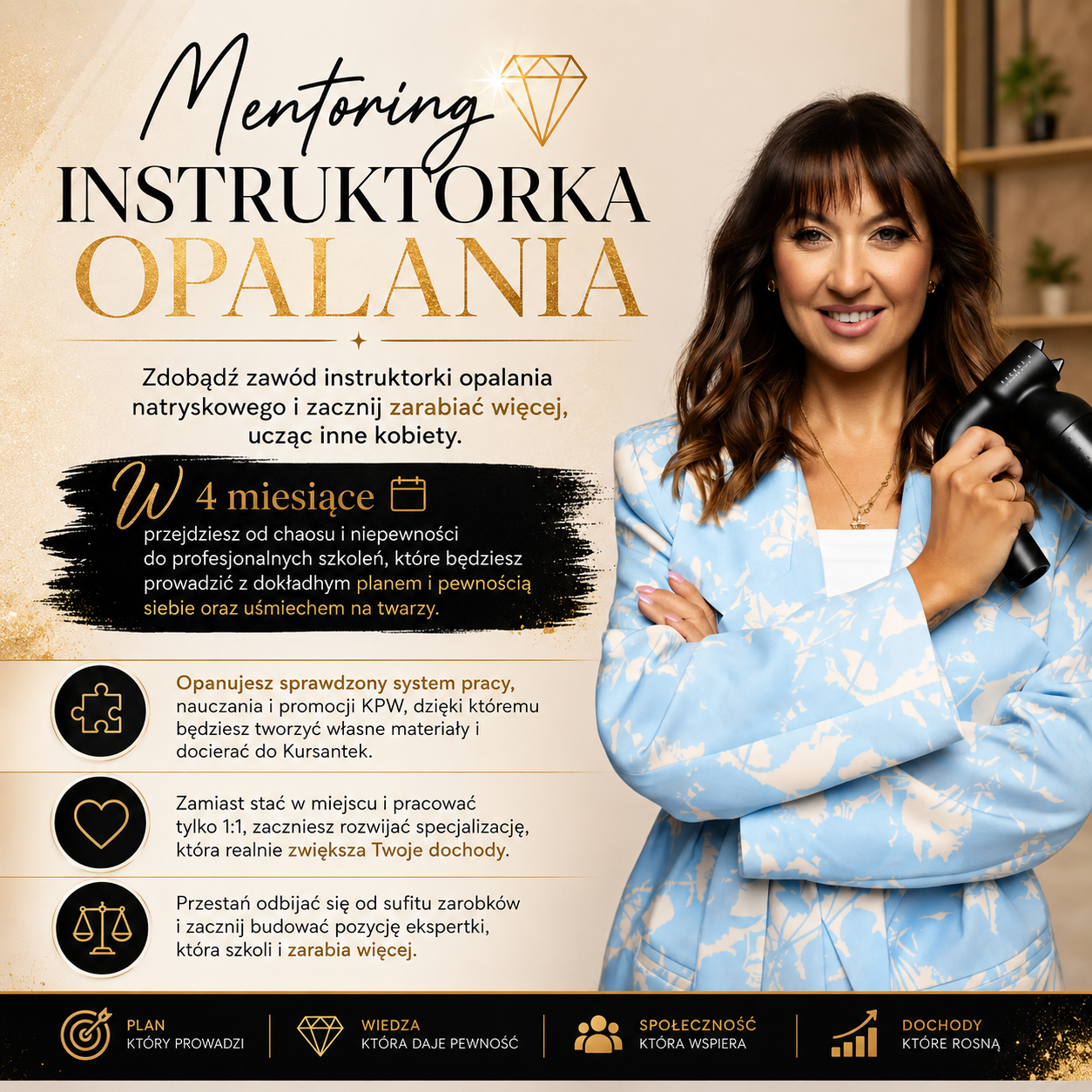 Mentoring Instruktorka Opalania